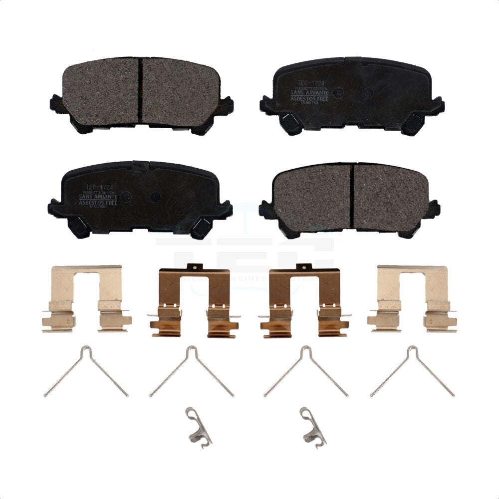 Ceramic Disc Brake Pads Rear TEC-1724 For Honda Pilot Ridgeline Passport Acura