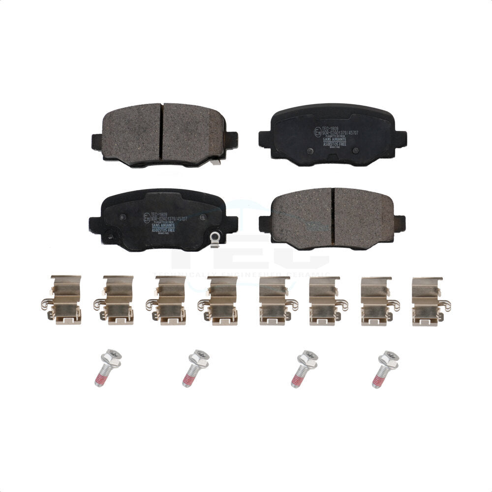 Ceramic Disc Brake Pads Rear TEC-1809 For Jeep Renegade Dodge Hornet Fiat 500X