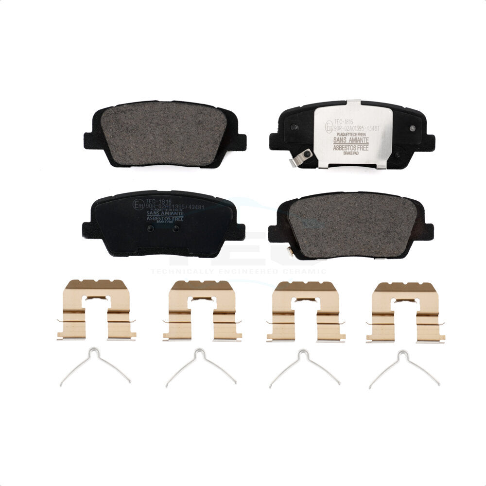 Ceramic Disc Brake Pads Rear TEC-1816 For Kia Sorento Genesis G70 Stinger G80