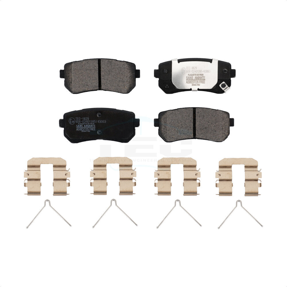 Ceramic Disc Brake Pads Rear TEC-1829 For Hyundai Sonata Kia Optima