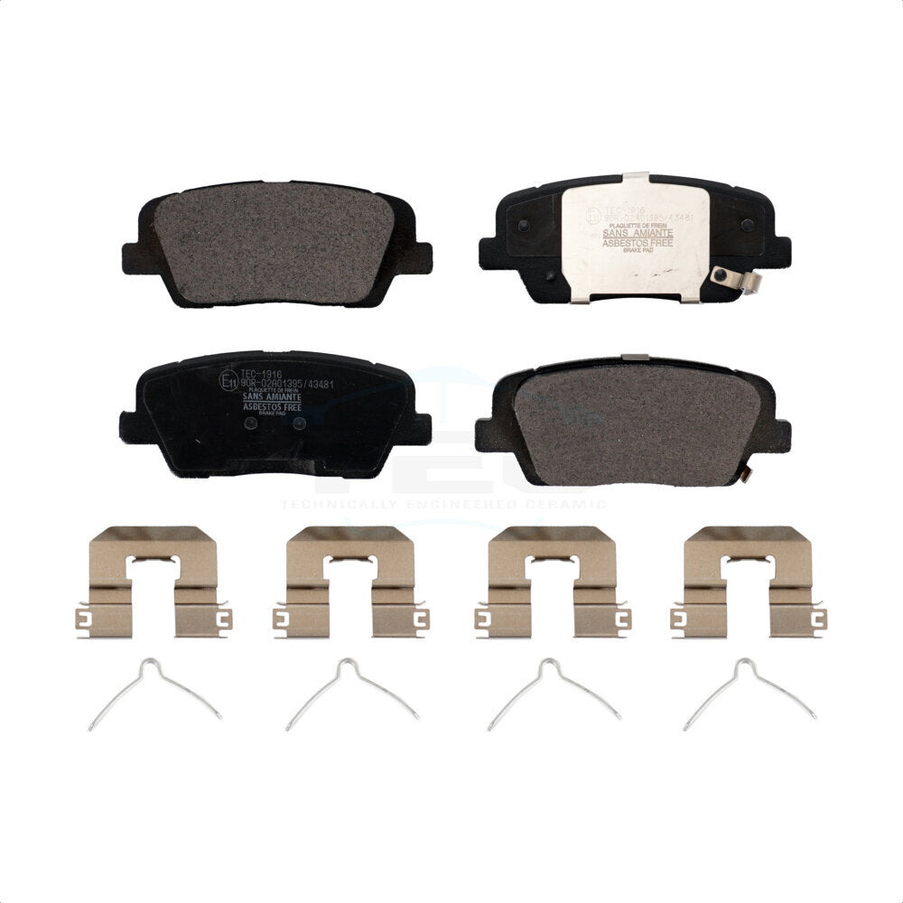 Ceramic Disc Brake Pads Rear TEC-1916 For Kia Sorento Hyundai Santa Fe Sport XL