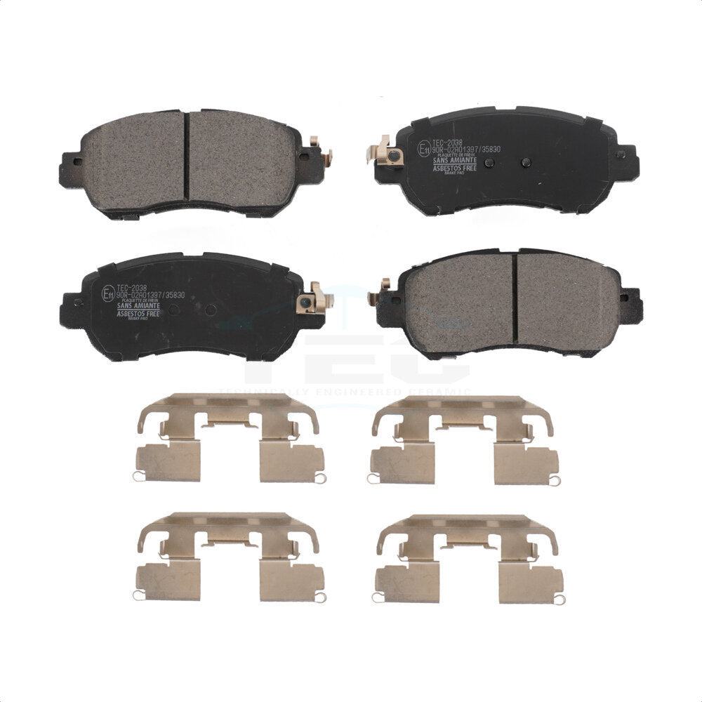 Ceramic Disc Brake Pads Front TEC-2038 For Nissan Kicks Versa