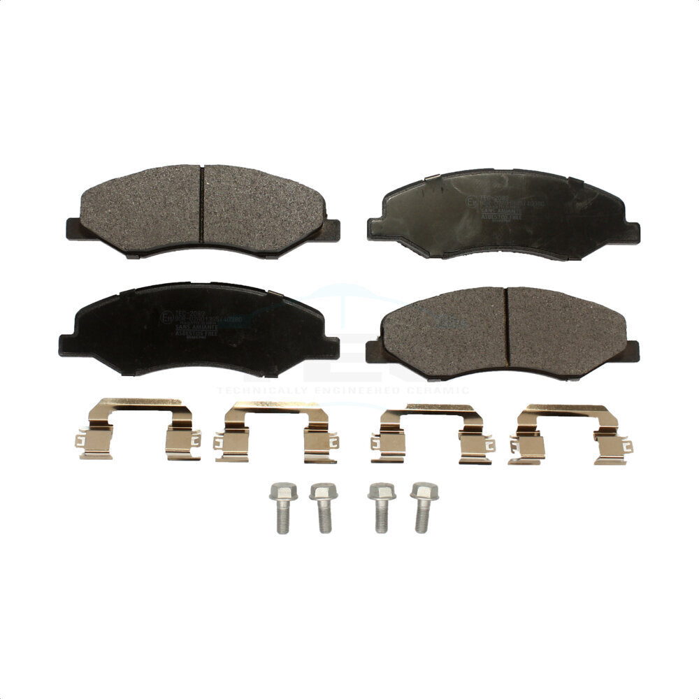 Ceramic Disc Brake Pads Front TEC-2089 For 2018-2023 Honda Odyssey