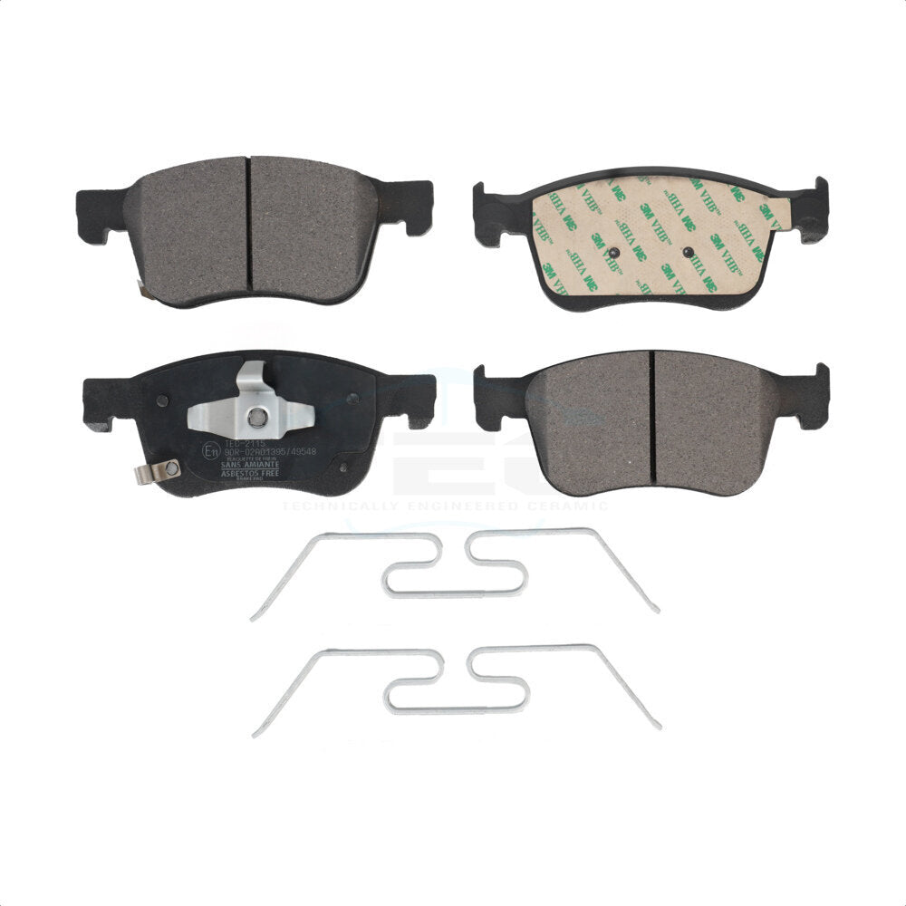 Ceramic Disc Brake Pads Front TEC-2115 For Honda Civic Accord Acura Integra