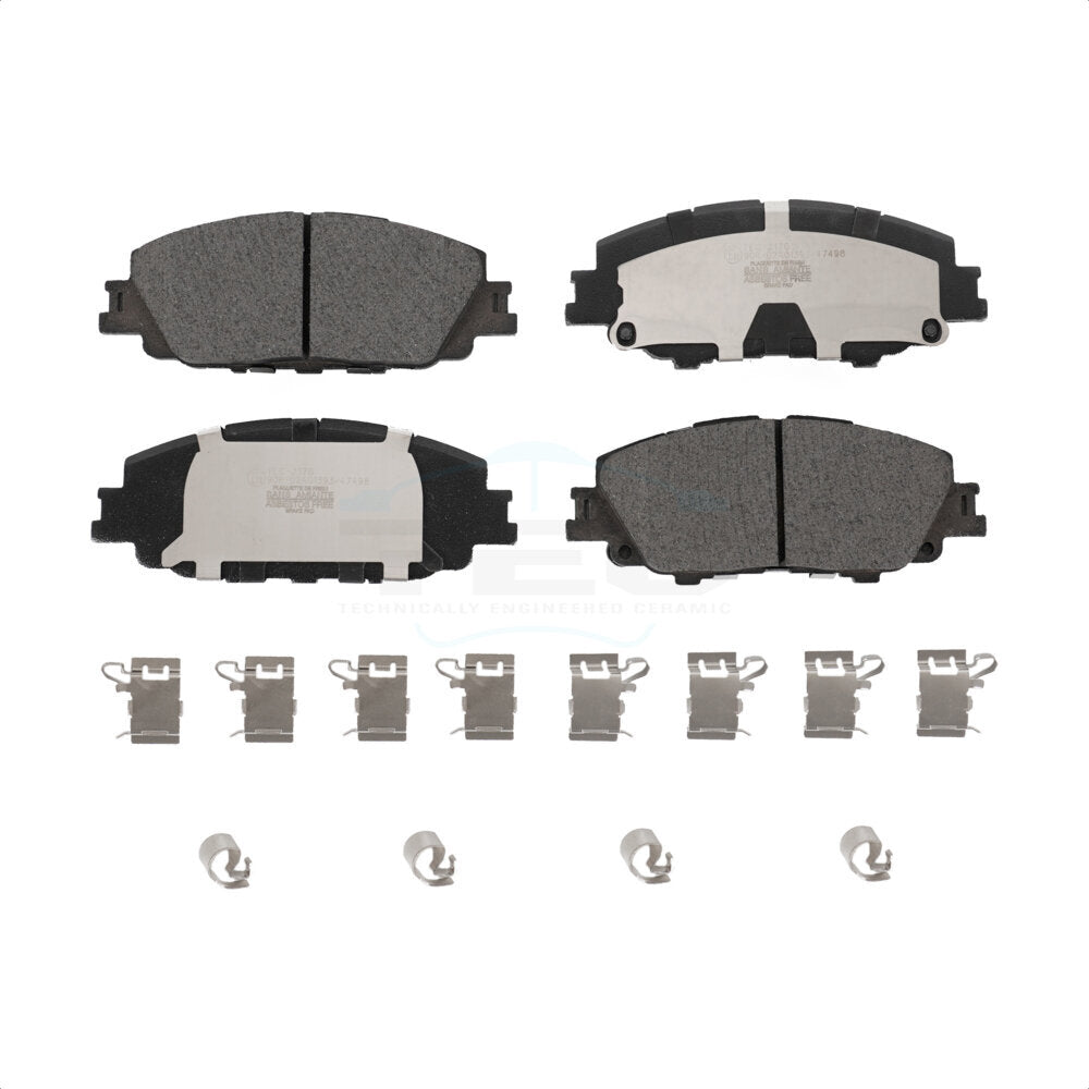 Ceramic Disc Brake Pads Front TEC-2176 For Toyota Corolla Prius Prime
