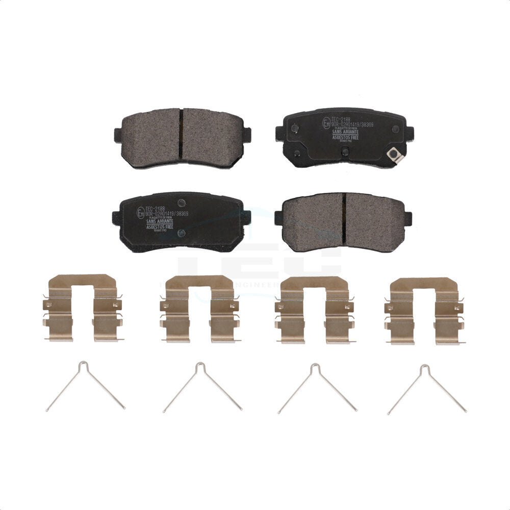Ceramic Disc Brake Pads Rear TEC-2188 For Hyundai Kona Kia Seltos