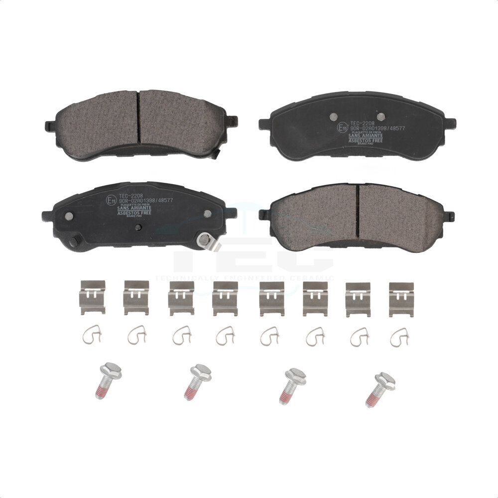 Ceramic Disc Brake Pads Rear TEC-2208 For 2019-2023 Ford Ranger