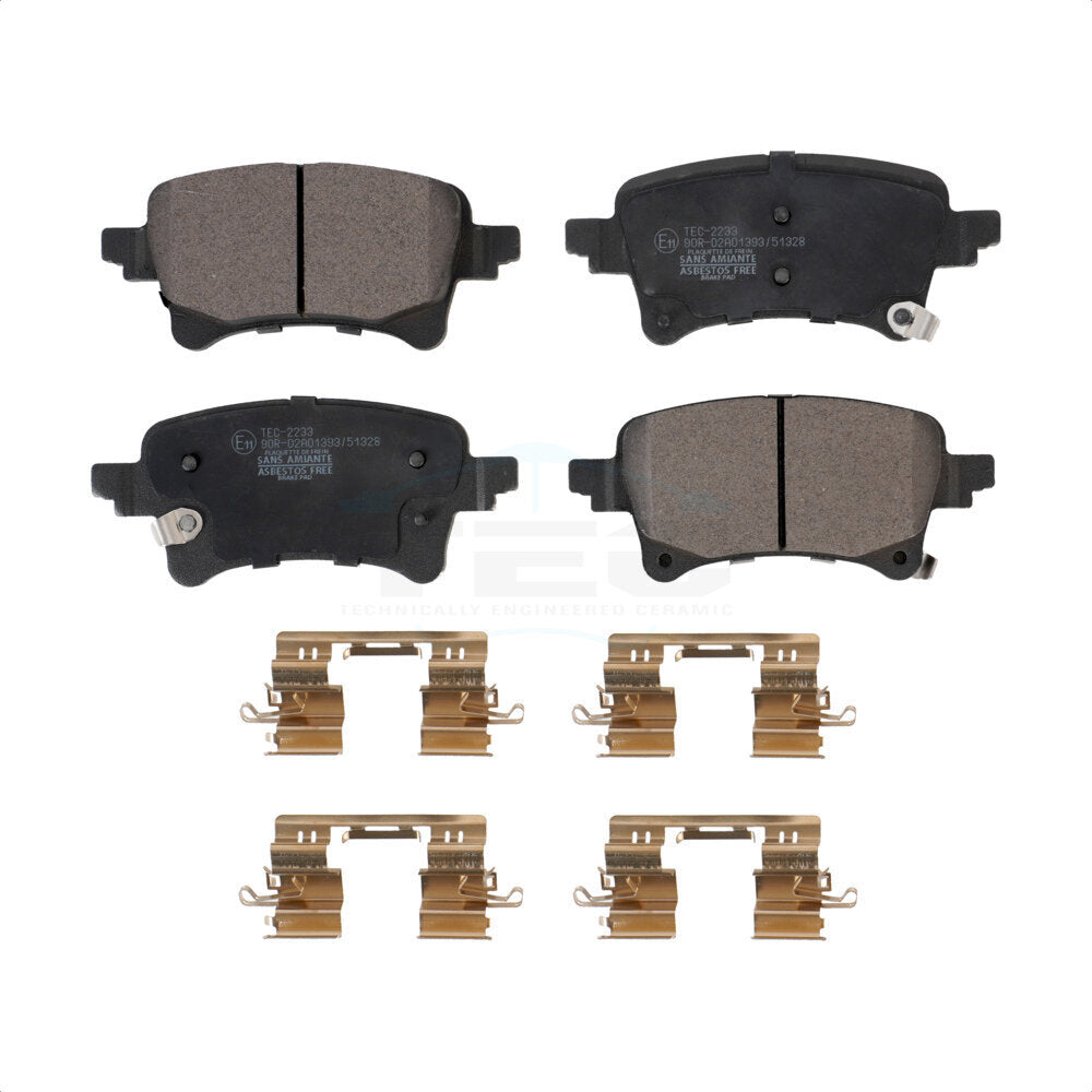 Ceramic Disc Brake Pads Rear TEC-2233 For Jeep Wrangler Gladiator