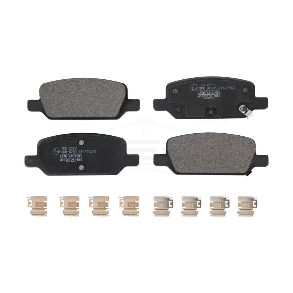 Ceramic Disc Brake Pads Rear TEC-2283 For Tesla 3 Y With Gray Painted Calipers