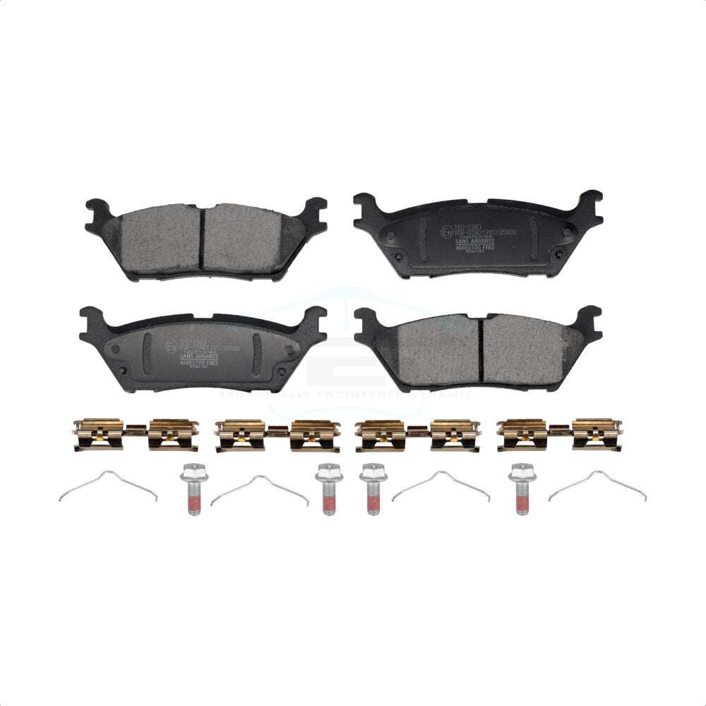 Ceramic Disc Brake Pads Rear TEC-2383 For Ford F-150 Bronco Lightning Expedition