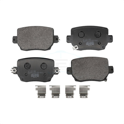 Ceramic Disc Brake Pads Rear TEC-2387 For Tesla 3 Y With Red Painted Calipers