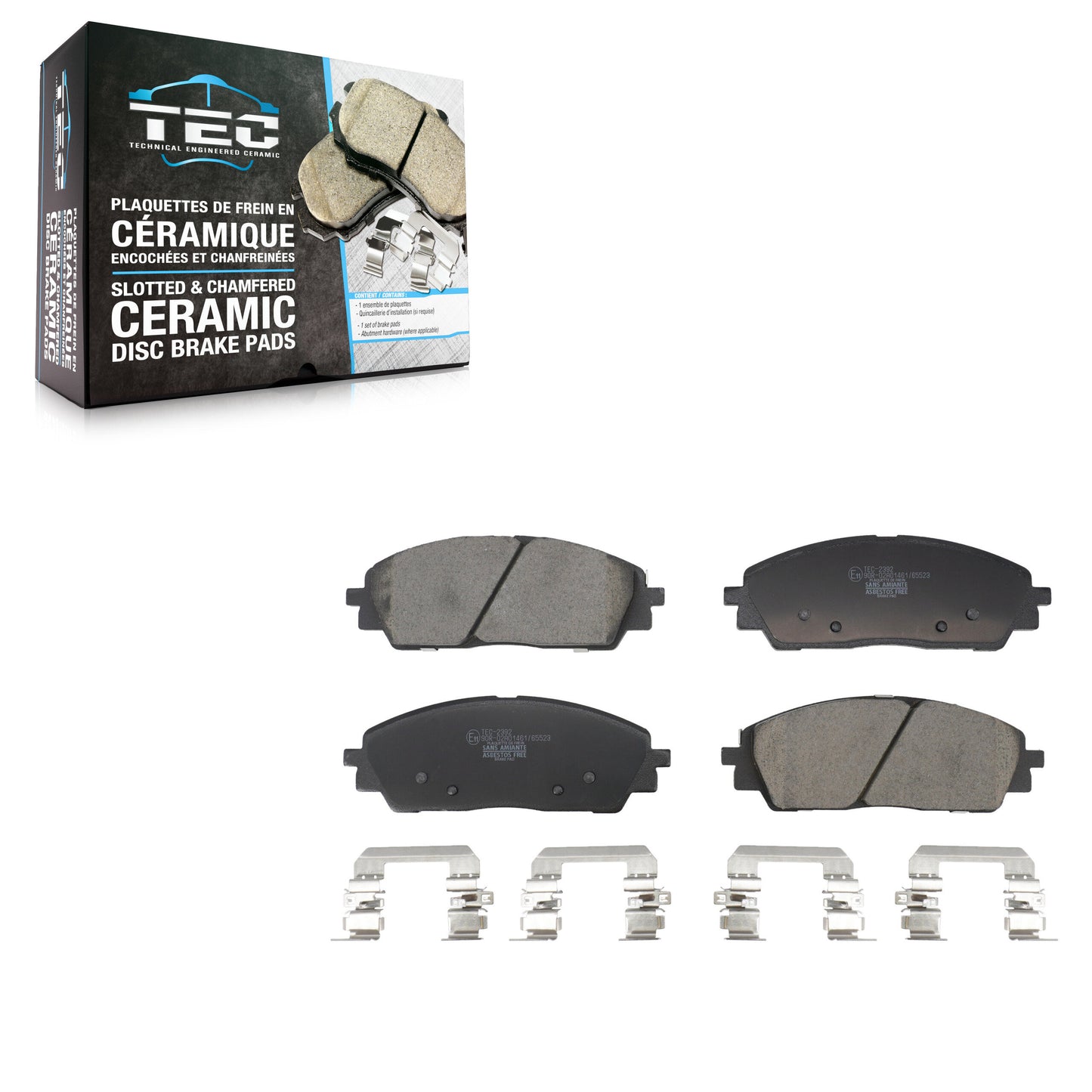 Ceramic Disc Brake Pads Front TEC-2392 For 2022-2024 Kia Carnival