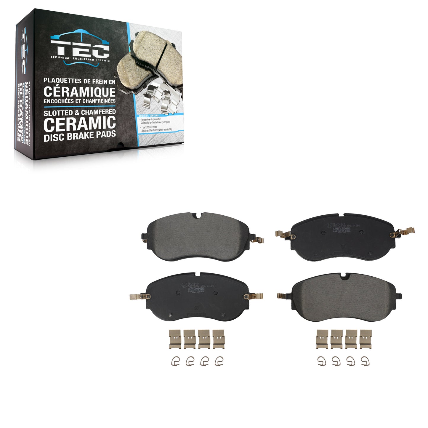 Ceramic Disc Brake Pads Front TEC-2401 For Volkswagen ID.4 Audi Q4 e-tron