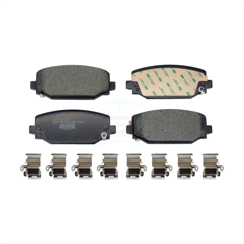 Ceramic Disc Brake Pads Rear TEC-2411 For Jeep Wrangler Grand Cherokee L