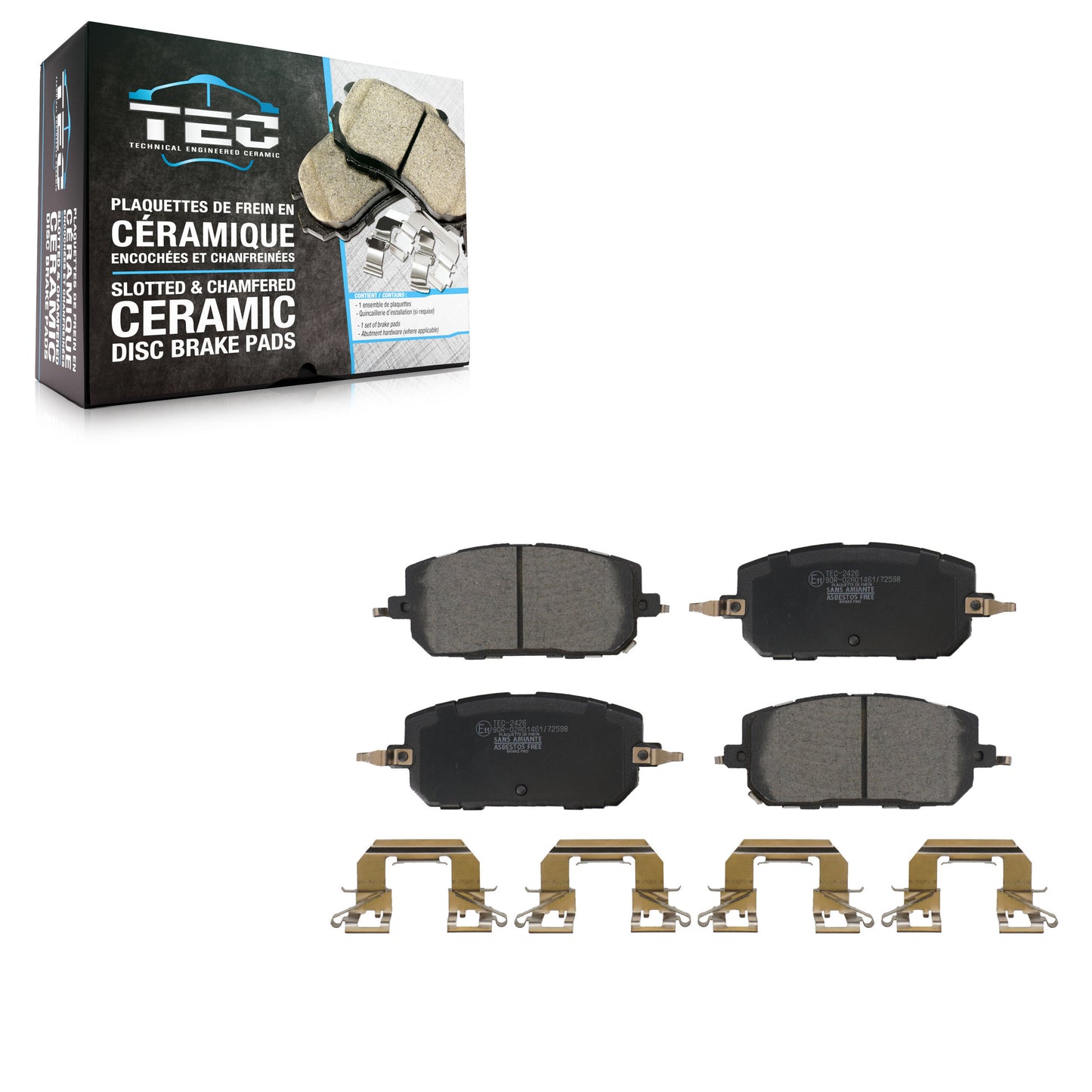 Ceramic Disc Brake Pads Front TEC-2426 For Mazda CX-50 MX-30 EV