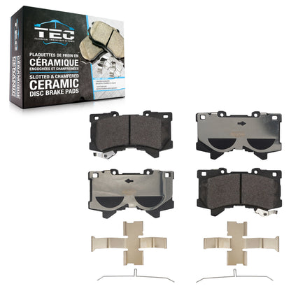 Ceramic Disc Brake Pads Front TEC-2442 For Toyota Tundra Sequoia Lexus LX600