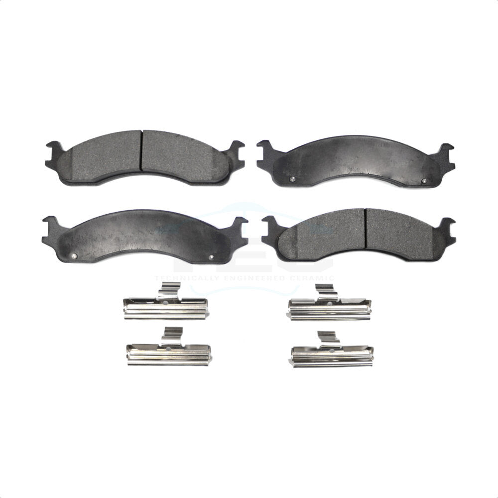 Ceramic Disc Brake Pads Front TEC-655 For Ford Dodge E-350 Super Duty Ram 2500