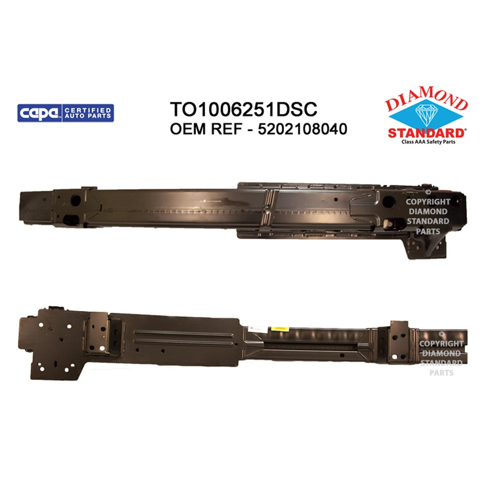 Front Bumper Impact Bar 2015 Toyota Sienna