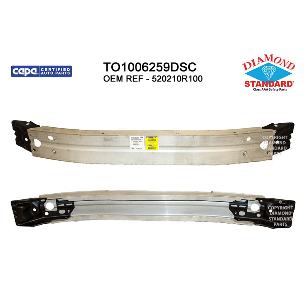Front Bumper Impact Bar 2019-2025 Toyota Rav4