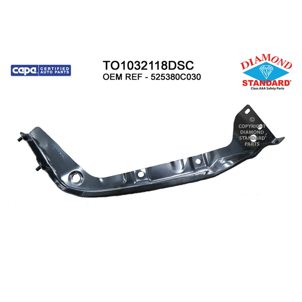 Front Left Front Driver Side Outer Bumper Cover Support 2014-2021 Toyota Tundra
