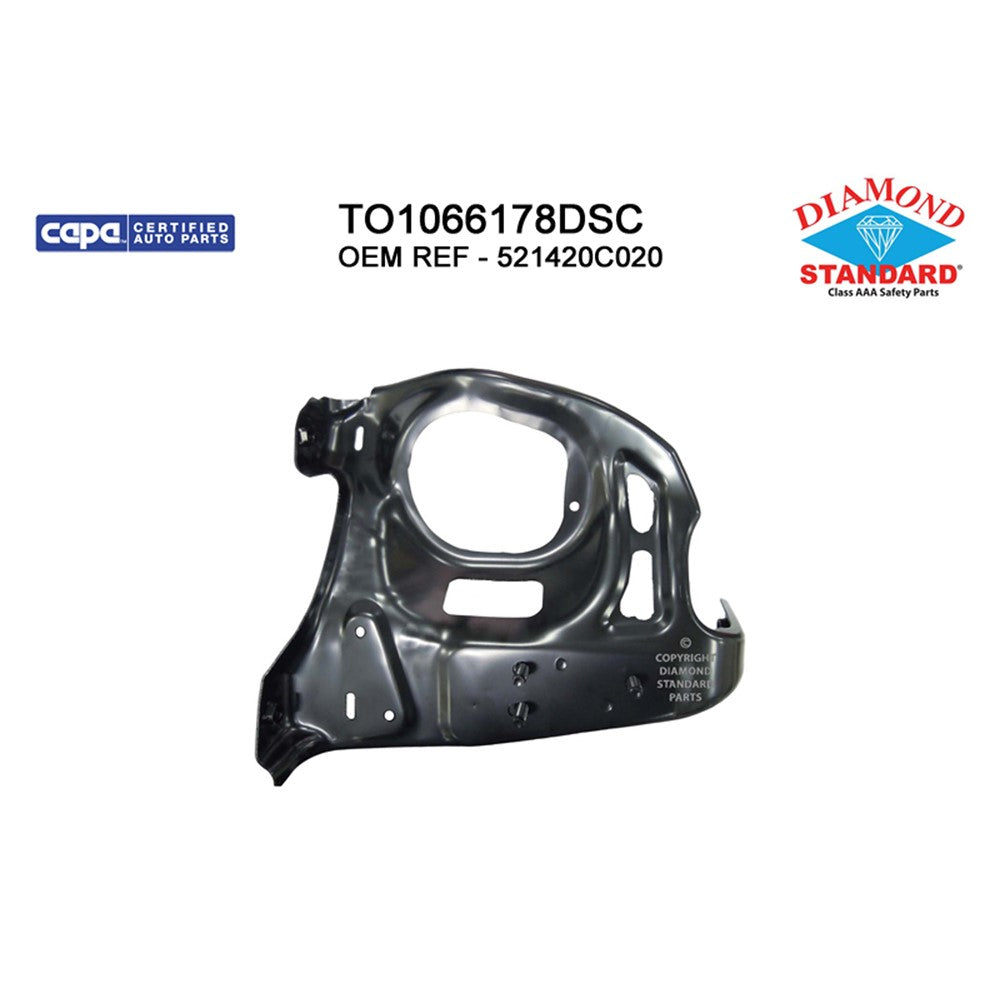 Front Left Front Driver Side Bumper Mounting Bracket 2014-2021 Toyota Tundra