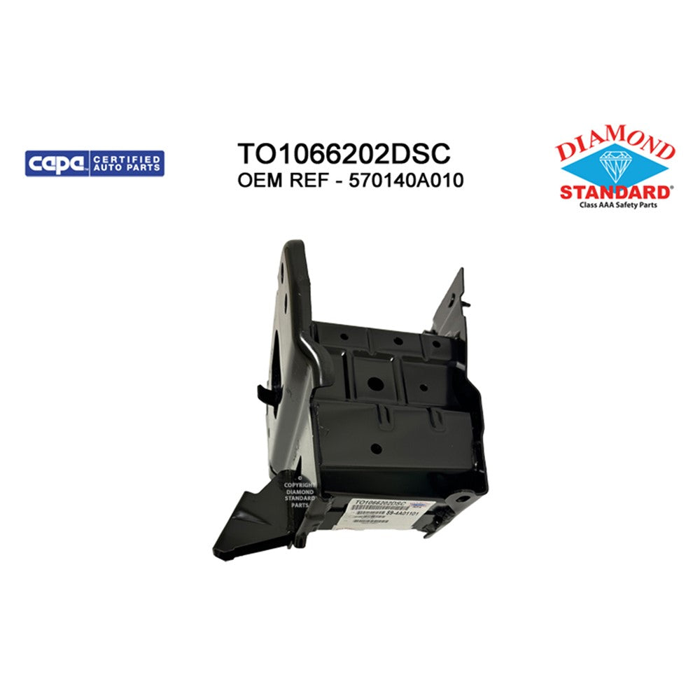Front Left Front Driver Side Bumper Mounting Bracket [impact Bar Bracket] For Use Without Tow Hook 2022-2025 Toyota Corolla Cross