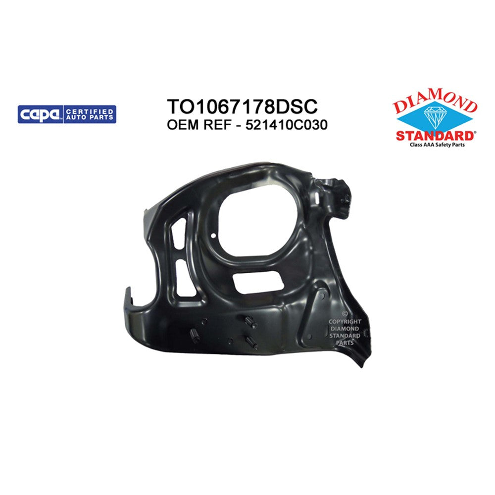 Front Right Front Passenger Side Bumper Mounting Bracket 2014-2021 Toyota Tundra