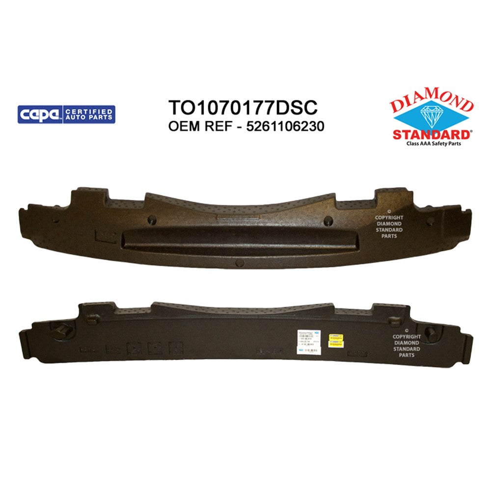 Front Bumper Impact Absorber 2012-2014 Toyota Camry