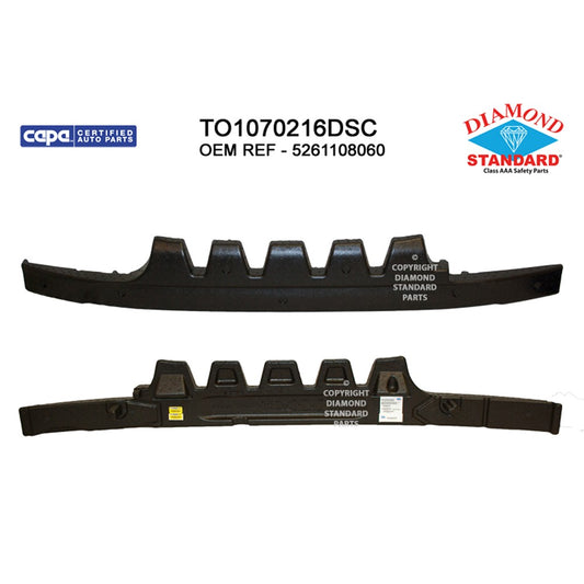 Front Bumper Impact Absorber 2015-2017 Toyota Sienna