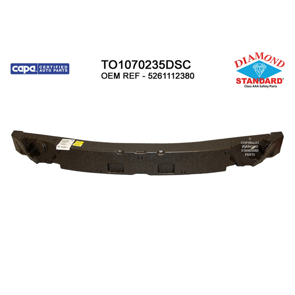 Front Upper Bumper Impact Absorber 2020-2025 Toyota Corolla