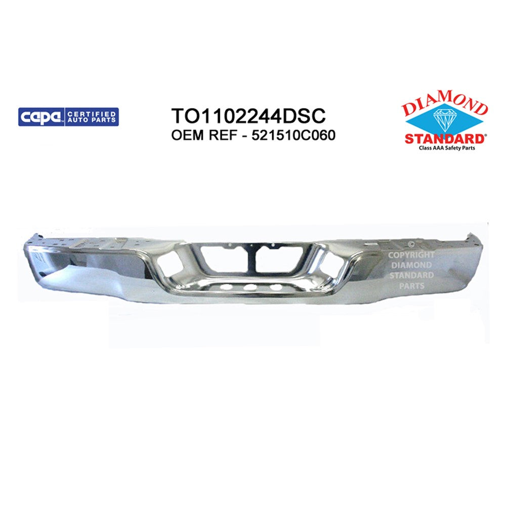 Rear Step Bumper Face Bar 2007-2013 Toyota Tundra