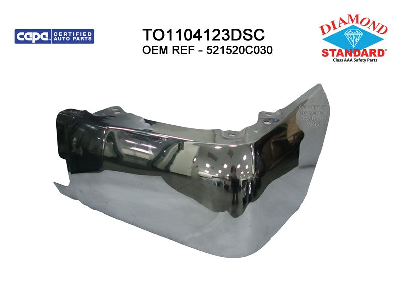 Rear Left Rear Driver Side Bumper End 2014-2021 Toyota Tundra