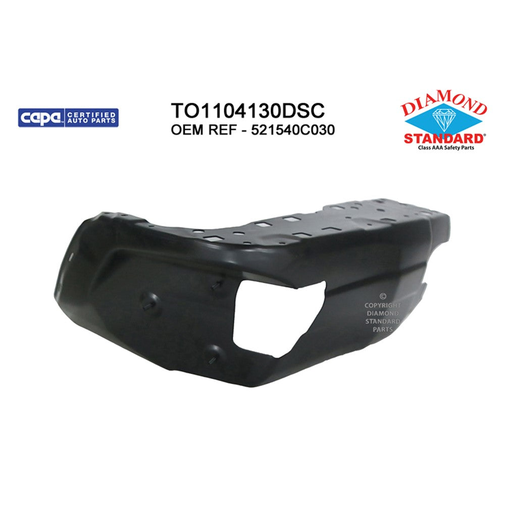 Rear Left Rear Driver Side Outer Bumper Extension 2014-2021 Toyota Tundra
