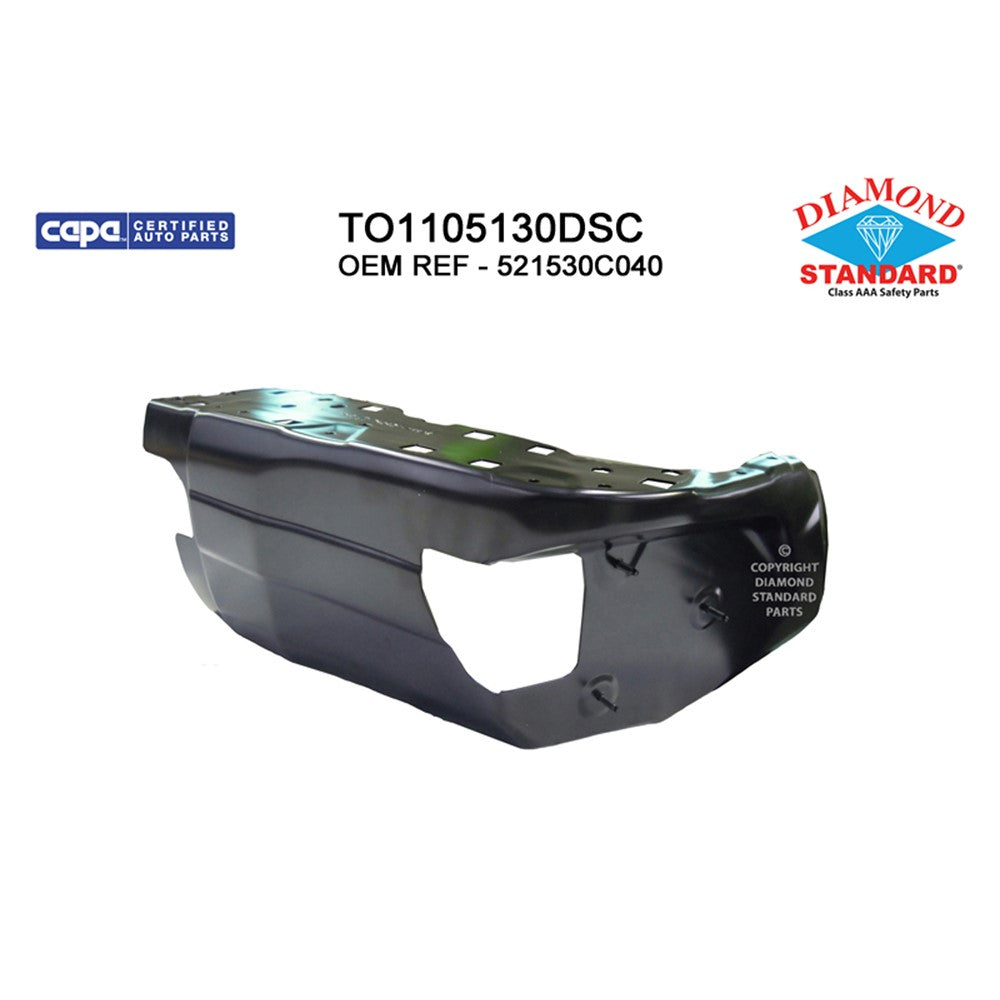 Rear Right Rear Passenger Side Outer Bumper Extension 2014-2021 Toyota Tundra