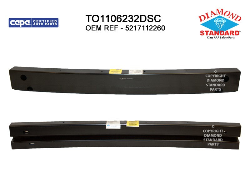 Rear Bumper Impact Bar 2016-2018 Scion Im & Toyota Corolla Im