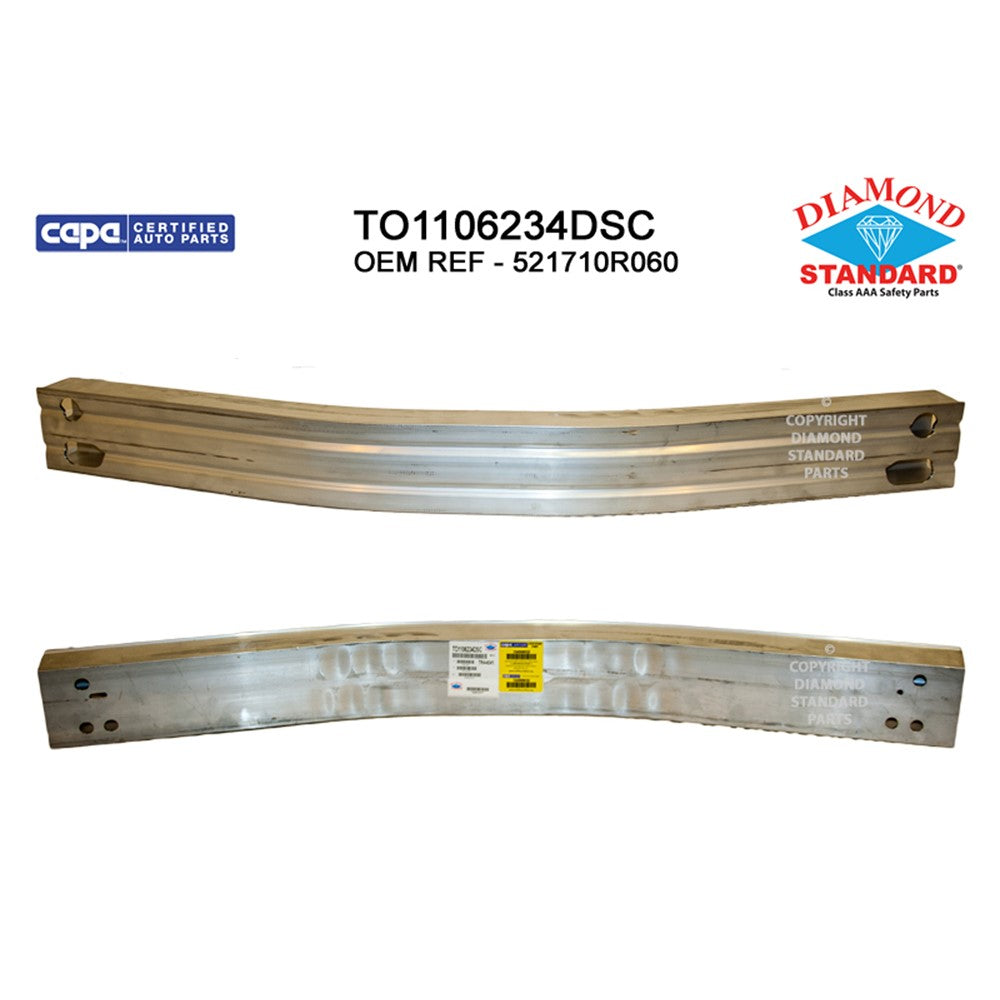 Rear Bumper Impact Bar 2019-2025 Toyota Rav4, Rav4 Prime, Venza