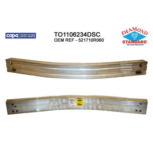 Rear Bumper Impact Bar 2019-2025 Toyota Rav4, Rav4 Prime, Venza