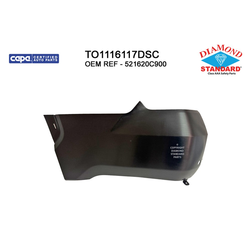 Rear Left Rear Driver Side Bumper End 2022-2025 Toyota Tundra