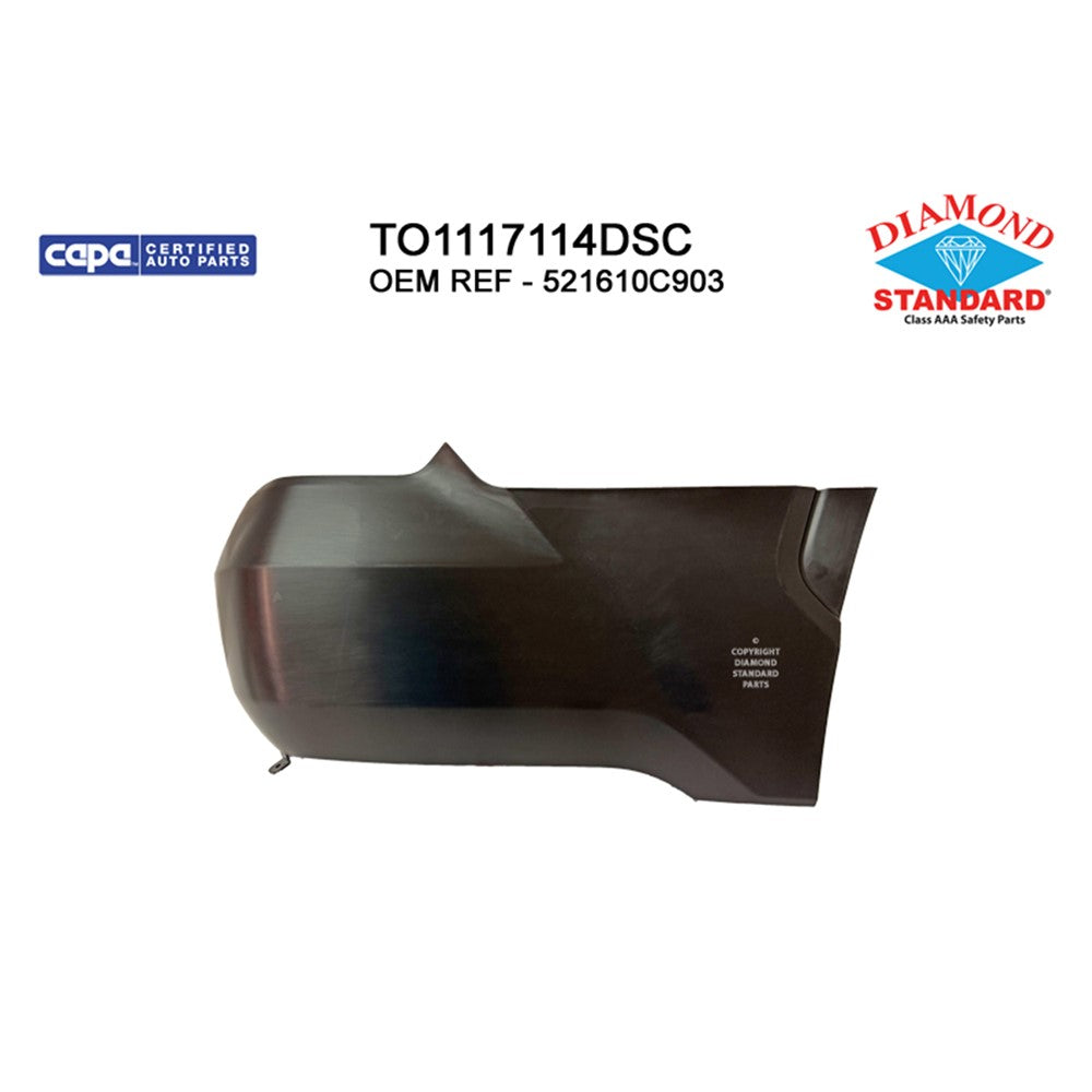 Rear Right Rear Passenger Side Bumper End 2022-2025 Toyota Tundra