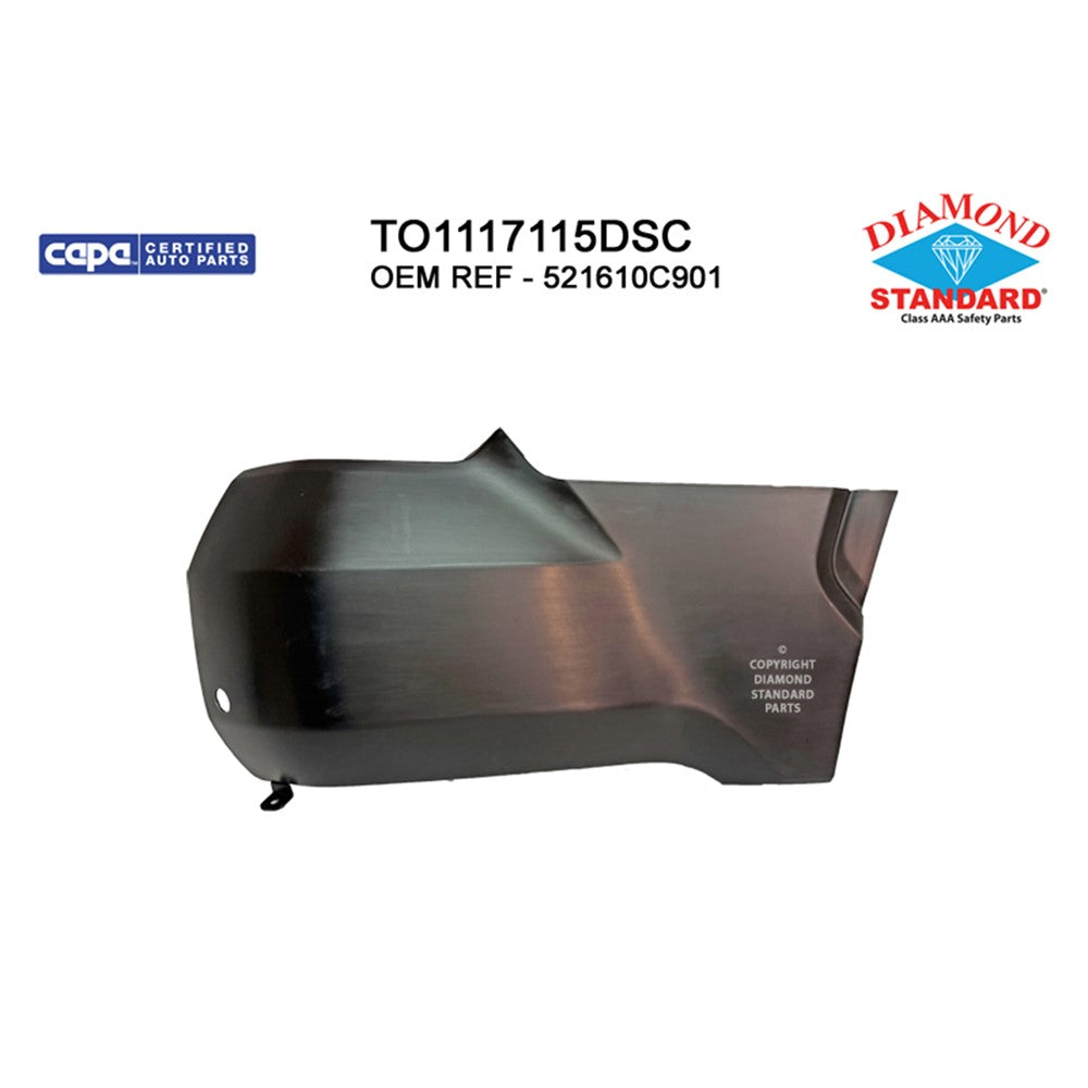 Rear Right Rear Passenger Side Bumper End 2022-2025 Toyota Tundra