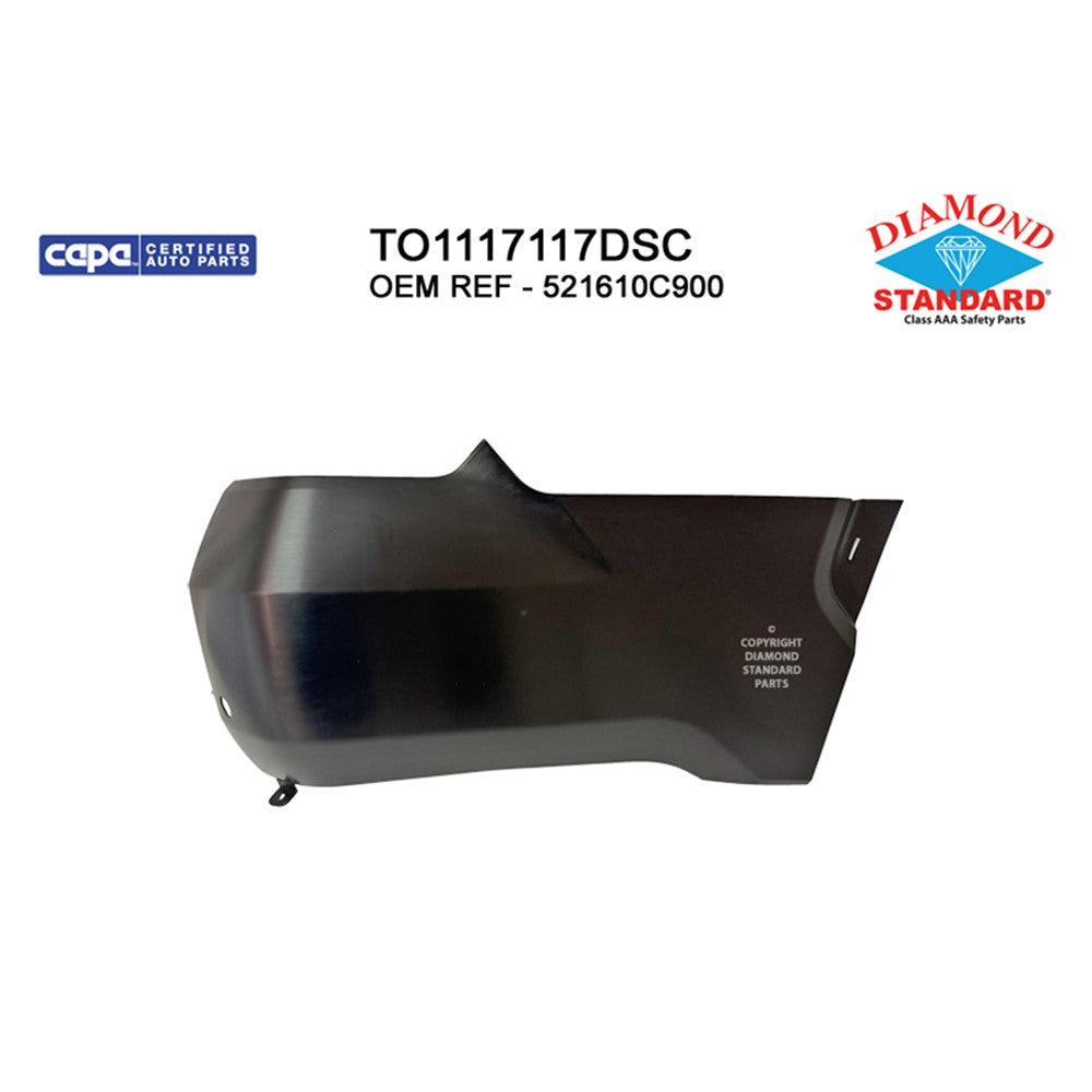 Rear Right Rear Passenger Side Bumper End 2022-2025 Toyota Tundra