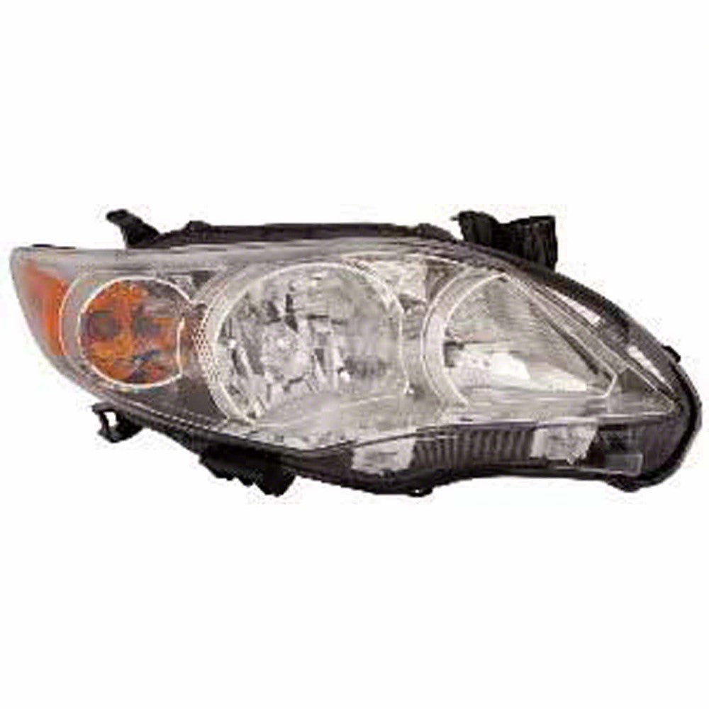 Front Right Passenger Side Headlight Assembly With Chrome Bezel 2011-2013 Toyota Corolla