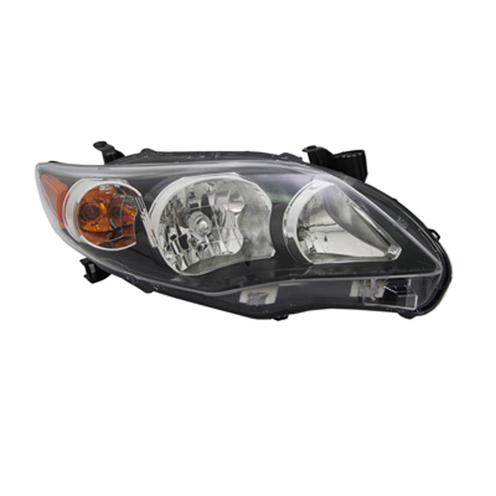 Front Right Passenger Side Halogen Headlight Assembly 2011-2013 Toyota Corolla