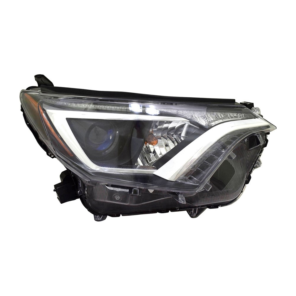 Front Right Passenger Side Halogen Headlight Assembly 2016-2018 Toyota Rav4