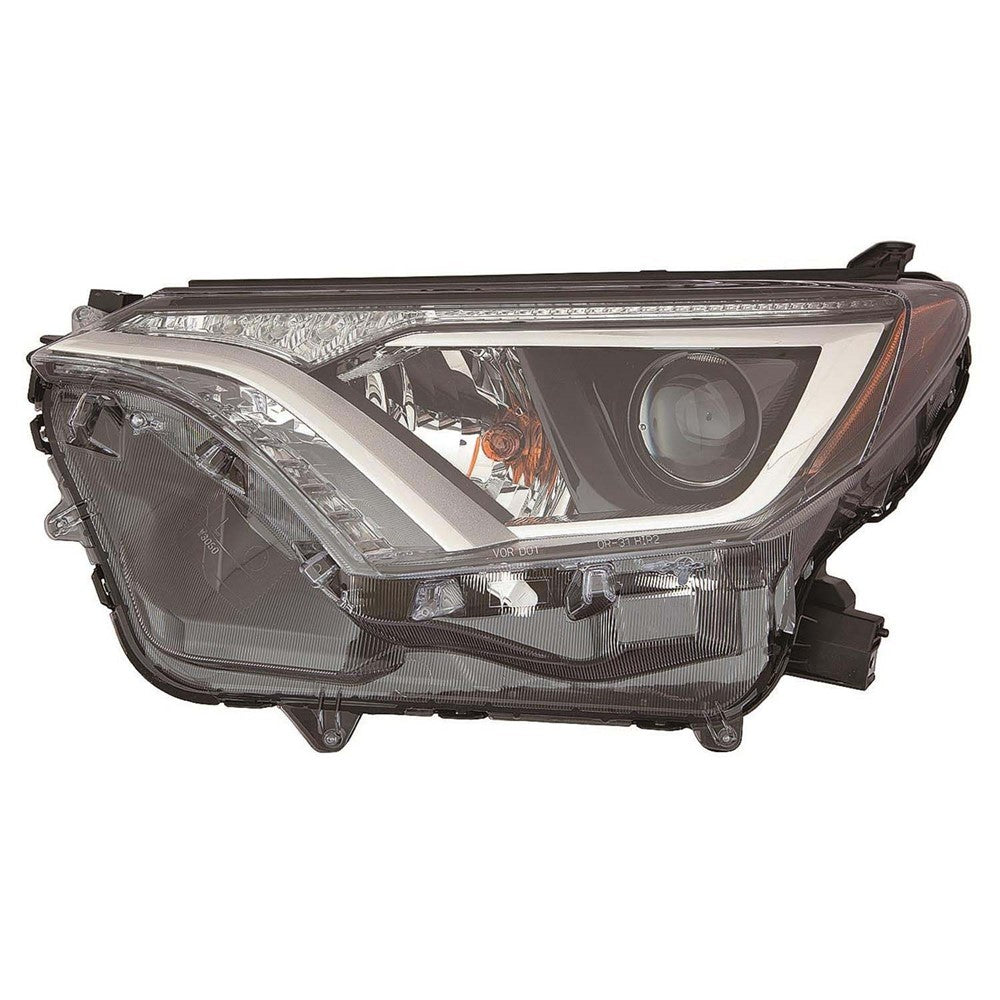Front Left Driver Side Halogen Headlight Lens And Housing 2016-2018 Toyota Rav4