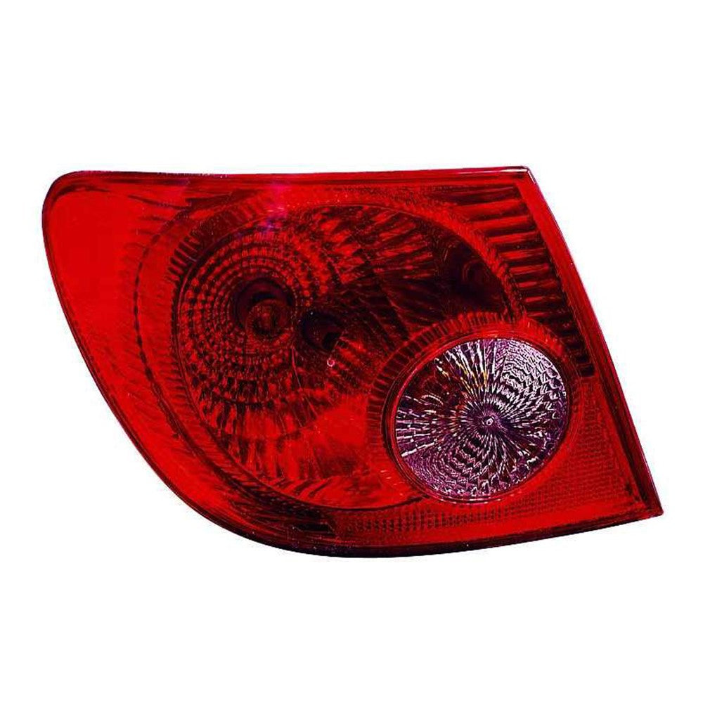 Rear Left Driver Side Outer Tail Light Assembly 2003-2004 Toyota Corolla