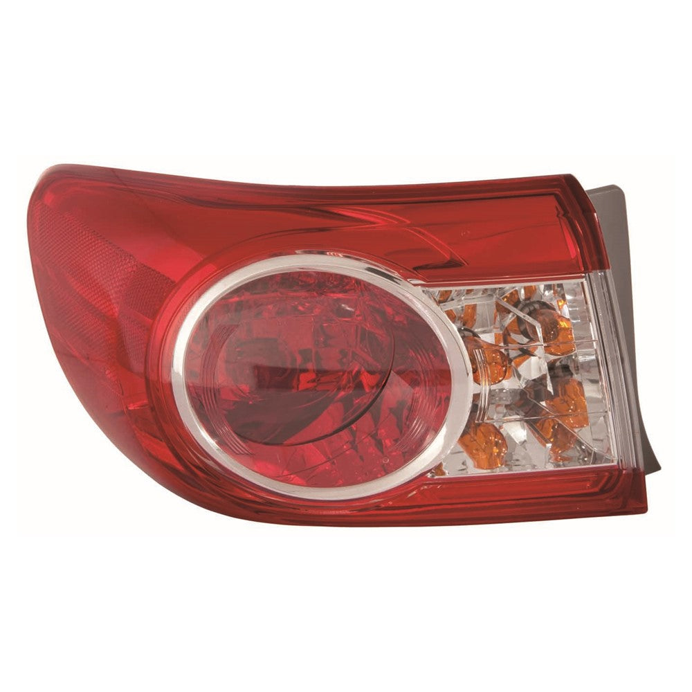 Rear Left Driver Side Outer Tail Light Assembly 2011-2013 Toyota Corolla