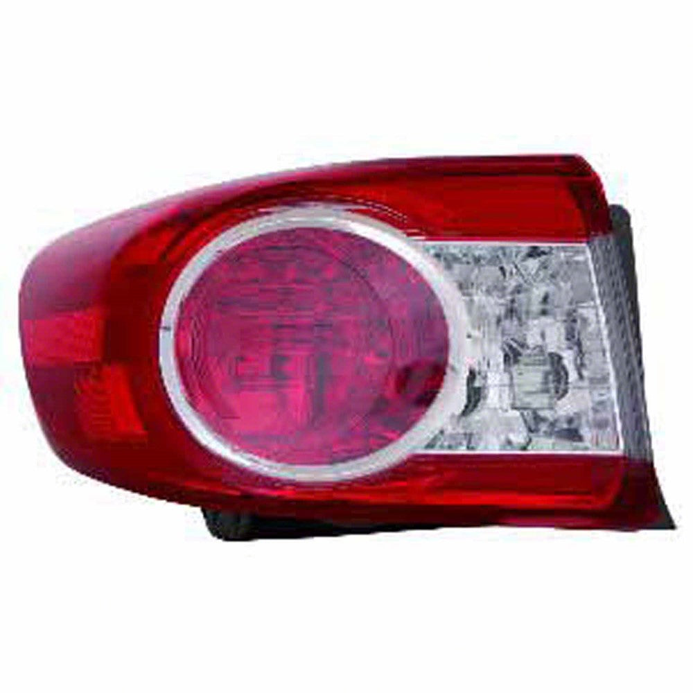 Rear Left Driver Side Outer Tail Light Lens And Housing 2011-2013 Toyota Corolla