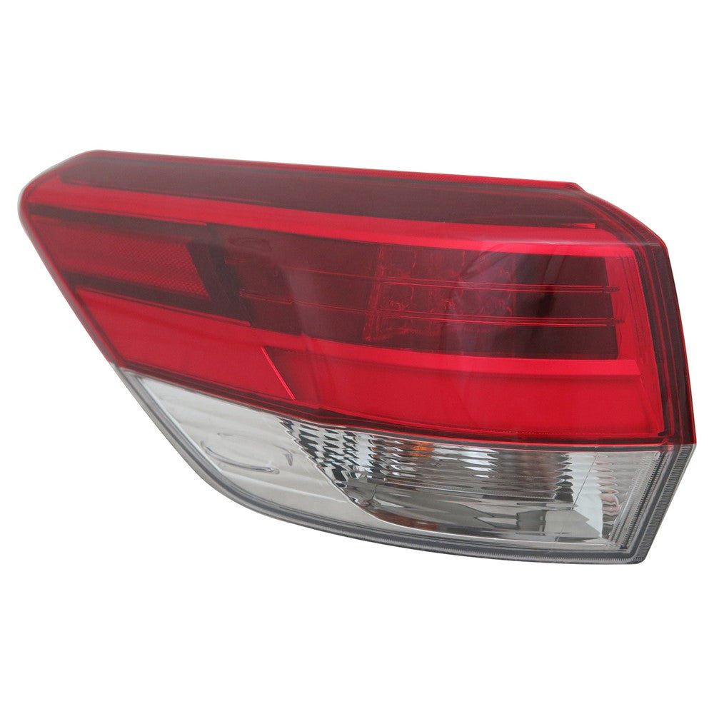 Rear Left Driver Side Outer Tail Light Assembly 2017 Toyota Highlander