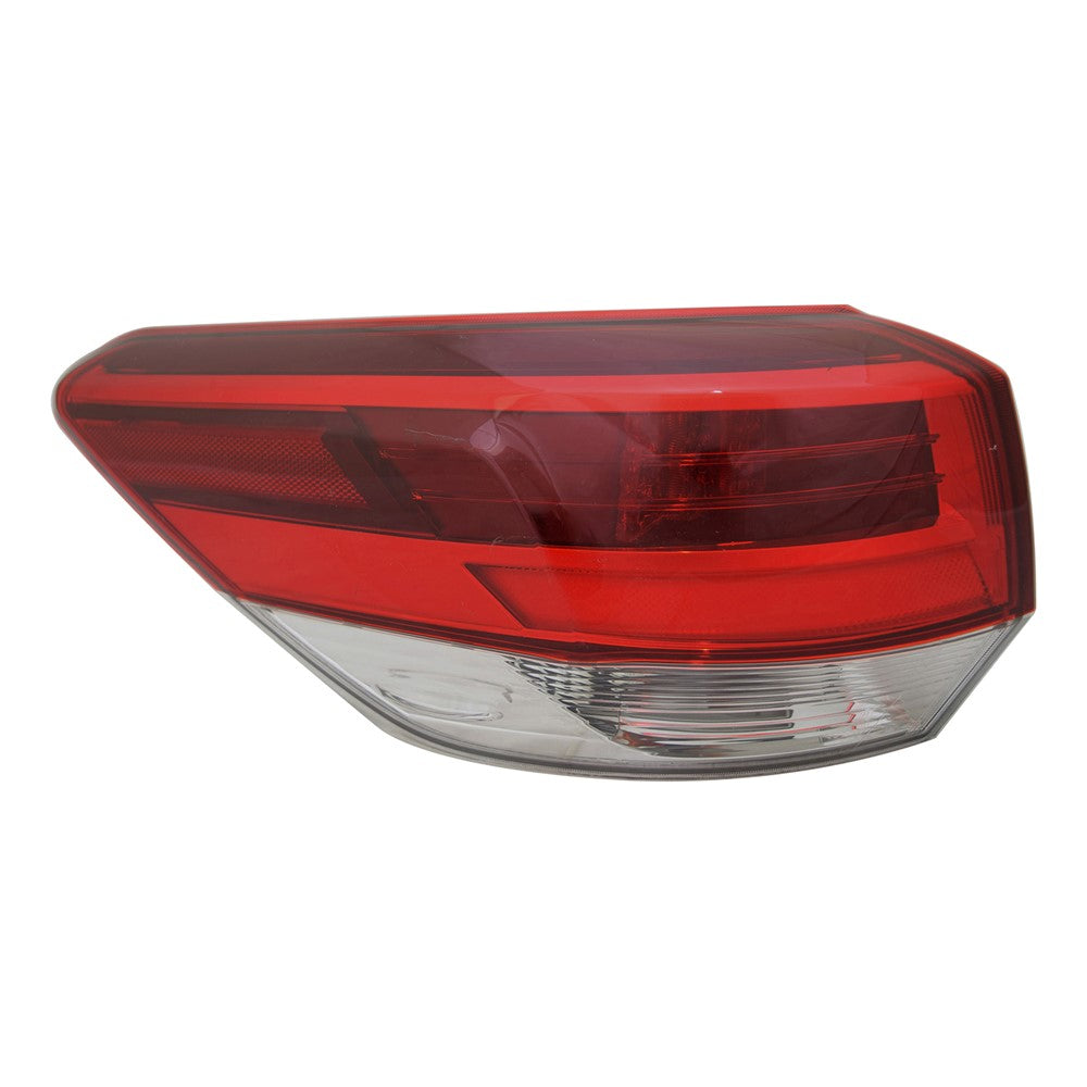 Rear Left Driver Side Outer Tail Light Assembly 2018-2019 Toyota Highlander
